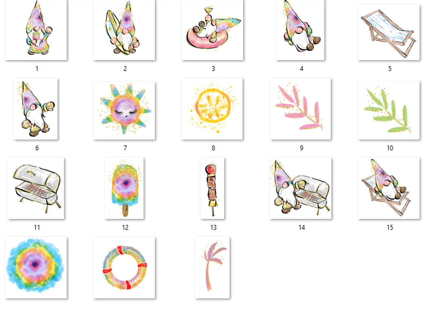 Kit Digital Summer Gnomos 2