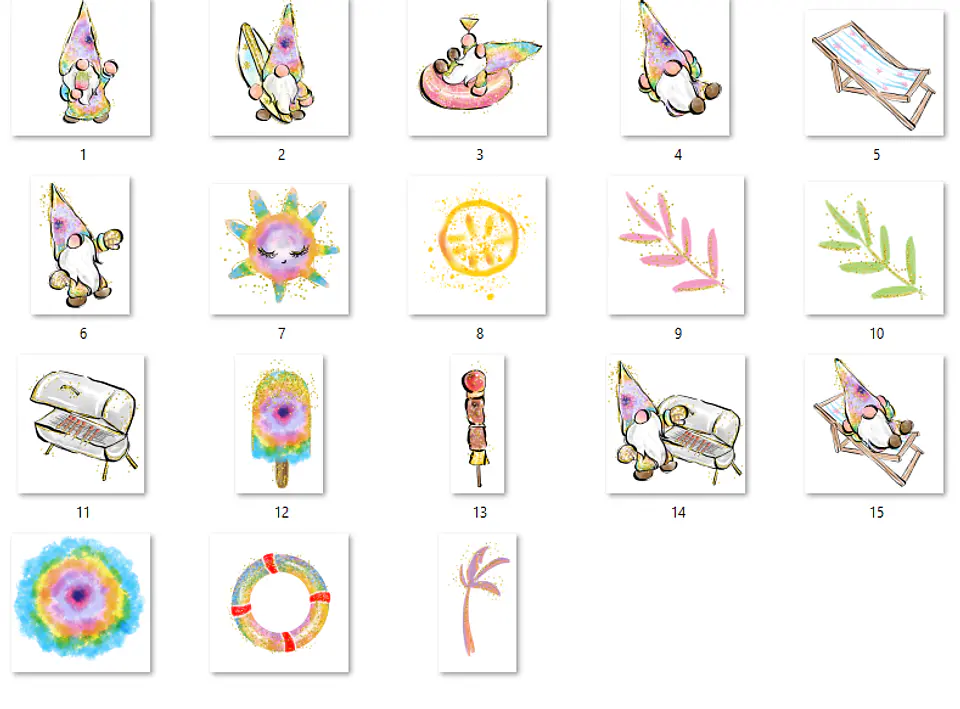 Kit Digital Summer Gnomos 2