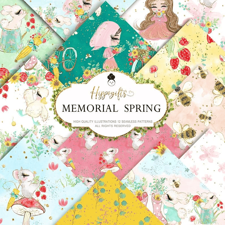 Kit Digital Papéis Aquarela  1