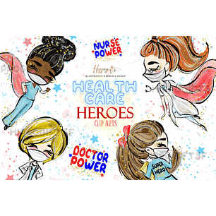 Kit Digital Medicas e Enfermeiras Heróinas