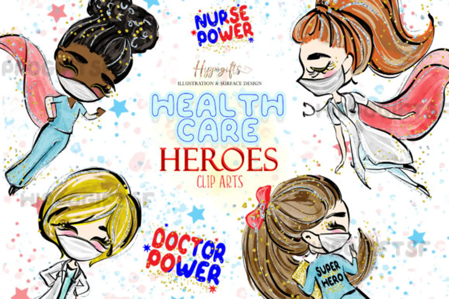 Kit Digital Medicas e Enfermeiras Heróinas 1