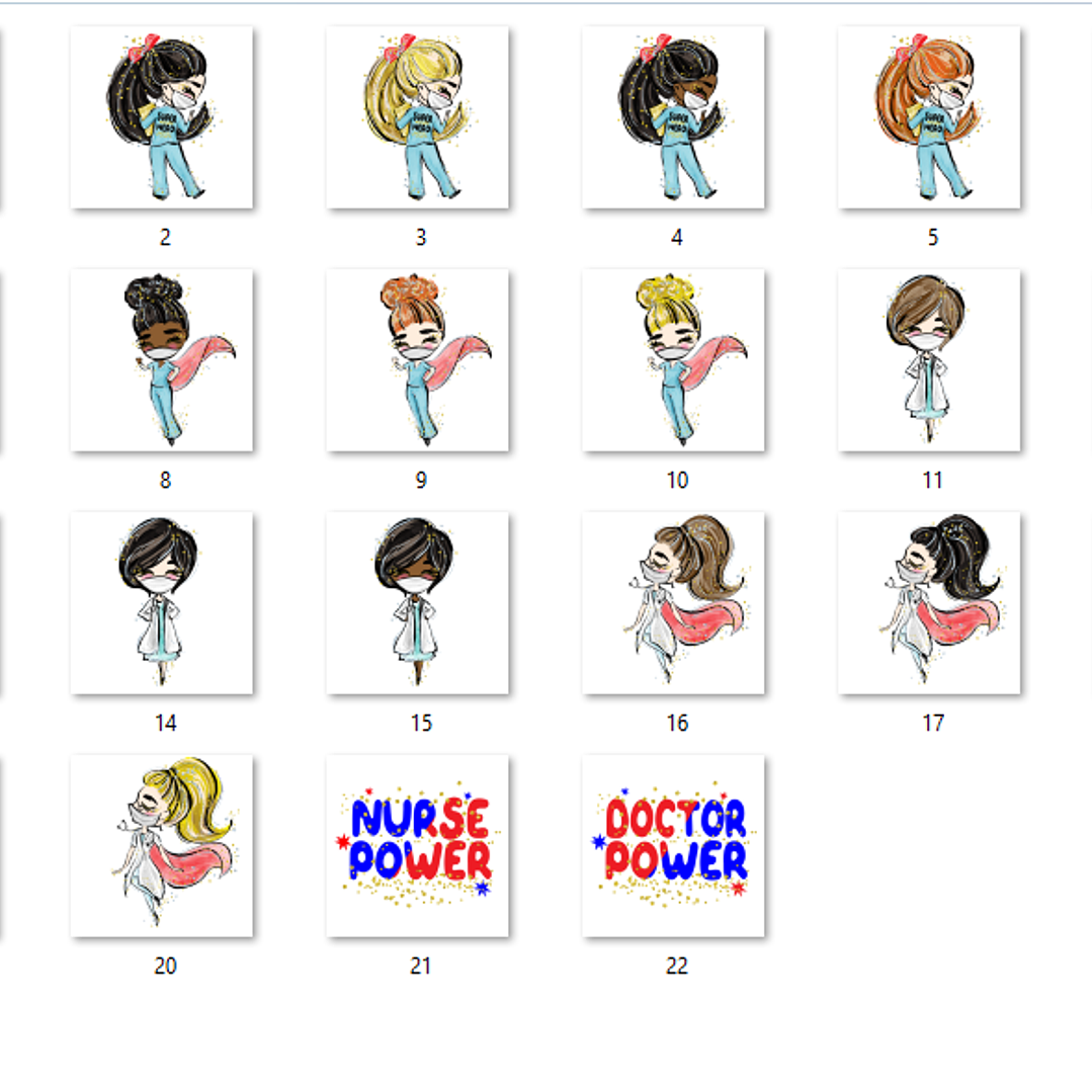 Kit Digital Medicas e Enfermeiras Heróinas 2