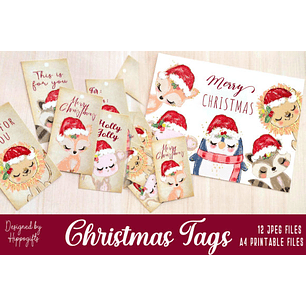 Kit Digital Tags Natal 