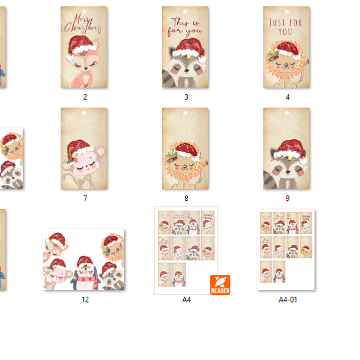 Kit Digital Tags Natal  2