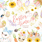 KIt Digital Pascóa Aquarela Coelhinhos  - Thumbnail 1