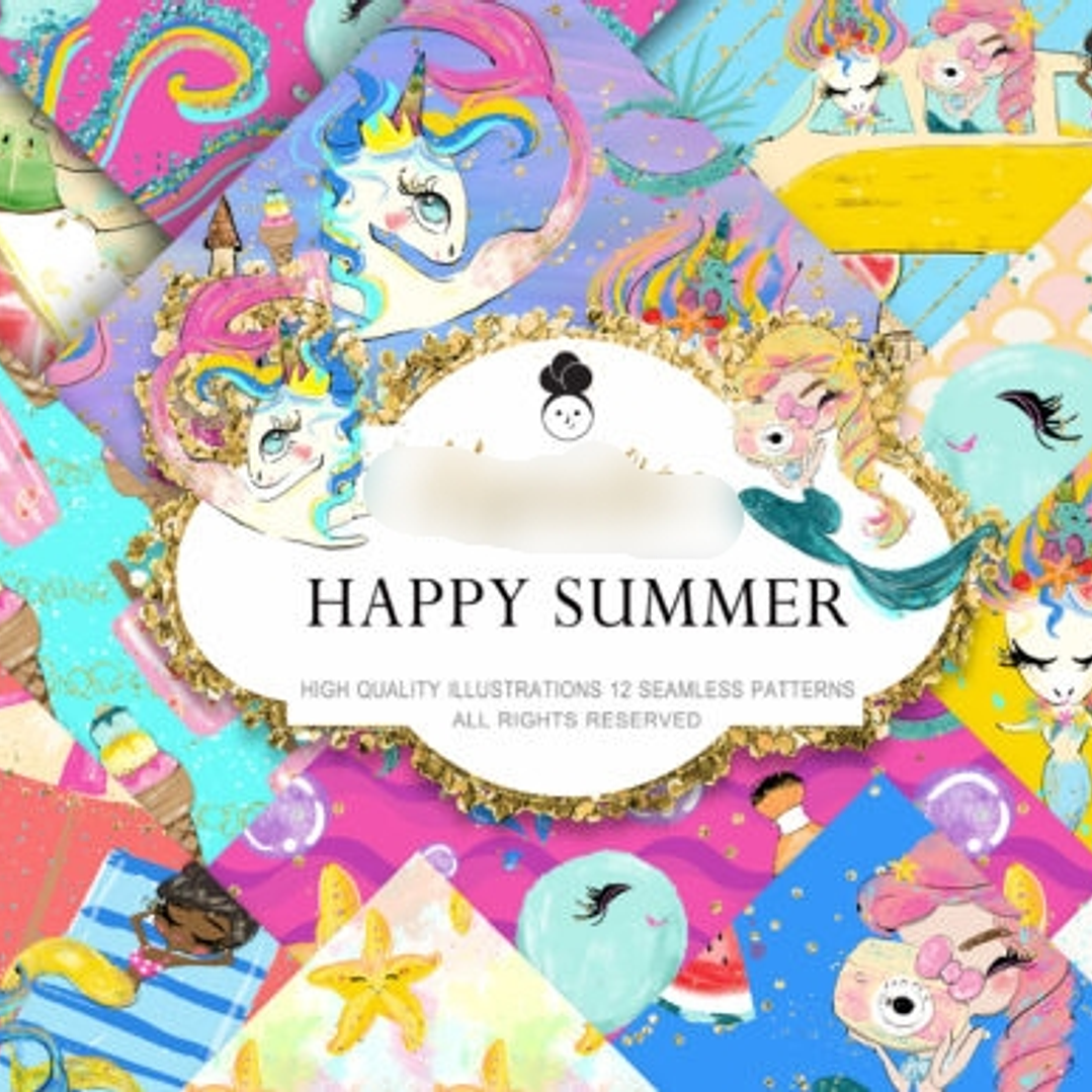 Kit Digital Papéis Tropical  1