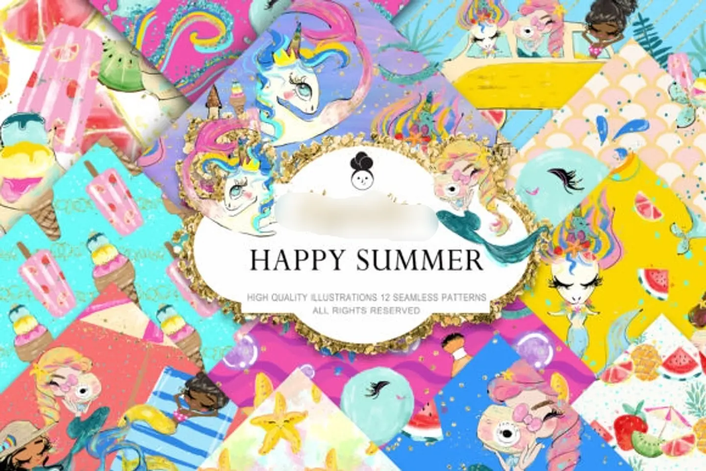 Kit Digital Papéis Tropical  1