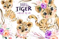 Kit Digital Tigre Baby Aquarela  - Thumbnail 1
