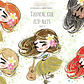 Kit Digital Tropical Meninas Aquarela - Thumbnail 1