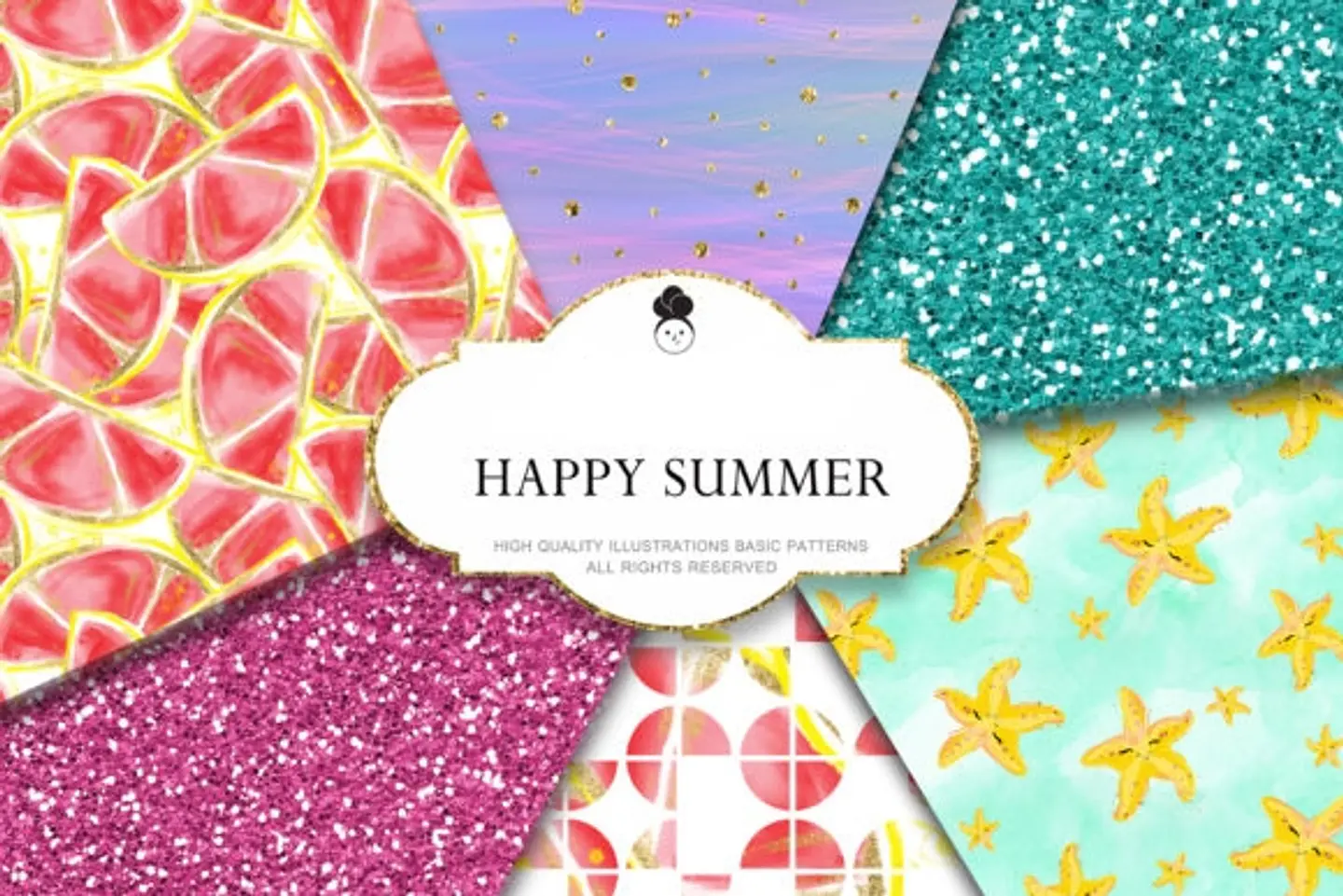 Kit Digital Papéis Verão Tropical 1