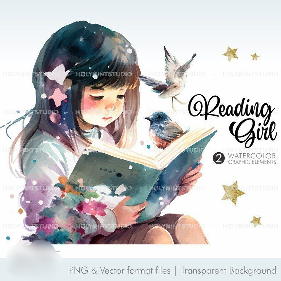 Kit Digital Garotinha Leitora  1