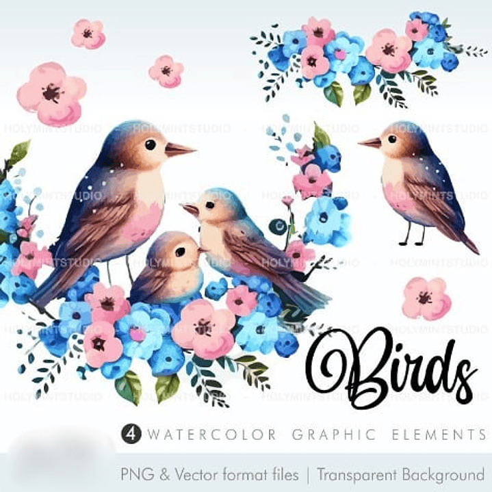 Kit Digital Pássaros da Coroa  1