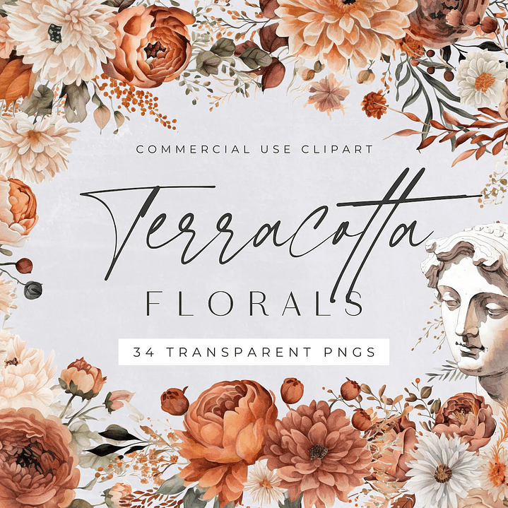 Kit Digital Flores de Outono  1