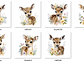 Kit Digital Cervo Bebê Veado Aquarela - Thumbnail 2