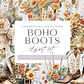 Kit Digital Botas de Cowboy Aquarela com Flores - Thumbnail 1