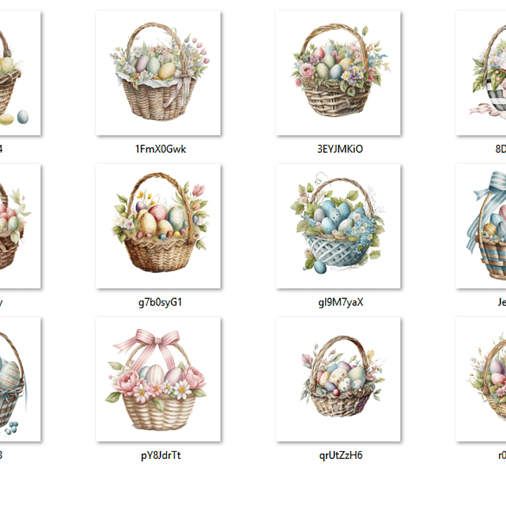 Kit Digital Ovos da Páscoa na Cesta  2