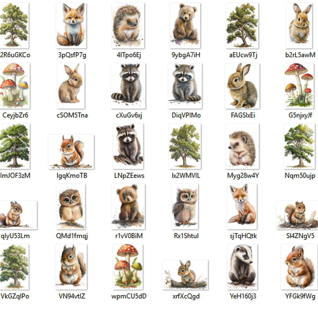 Kit Digital Floresta Animais  2