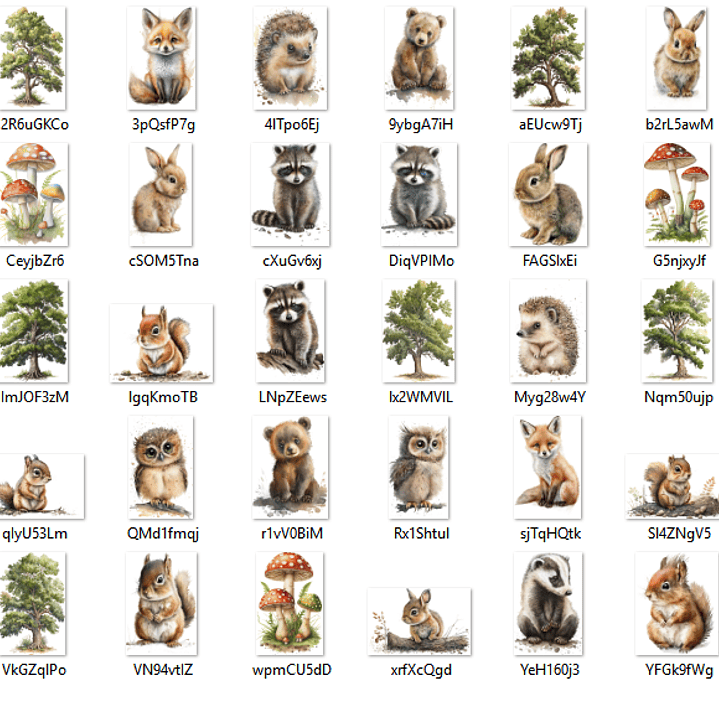 Kit Digital Floresta Animais  2