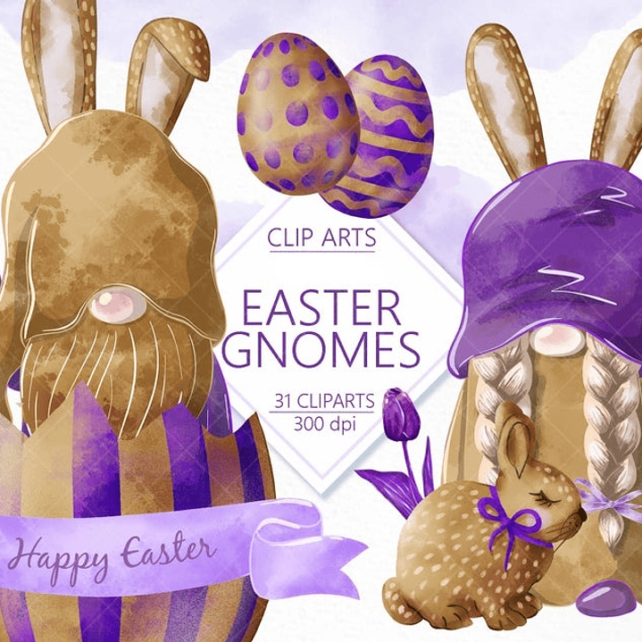 Kit Digital Coehinhos Gnomos  1