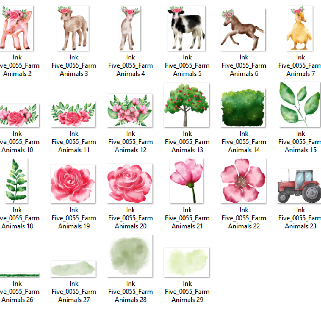 Kit Digital Animais de Fazenda 2