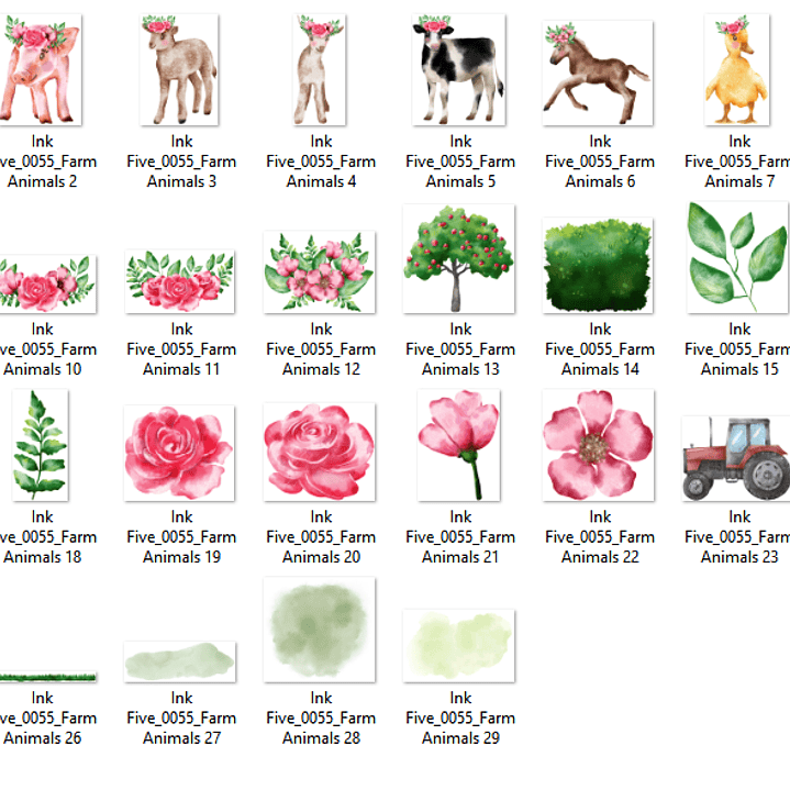 Kit Digital Animais de Fazenda 2