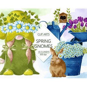 Kit Digital Gnomos da Primaveira 