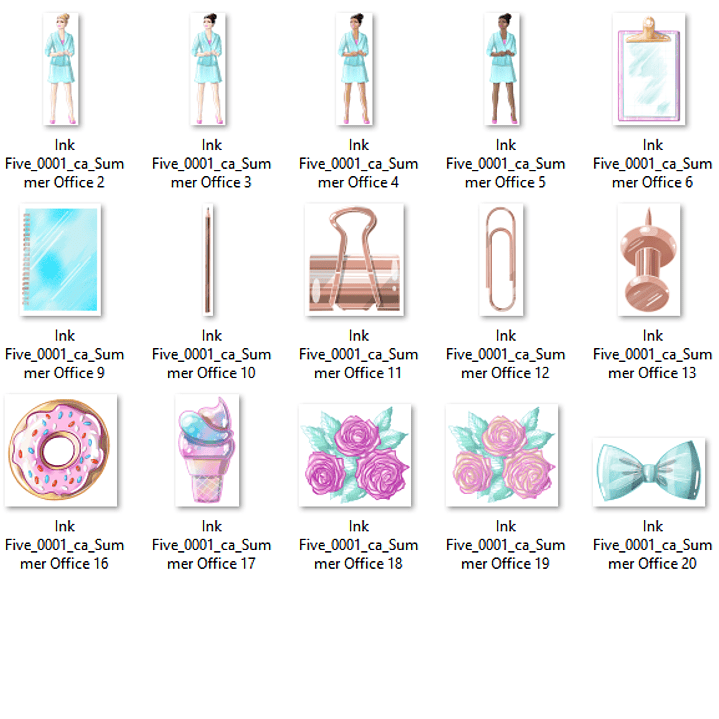 Kit Digital Escritório de Verão  2