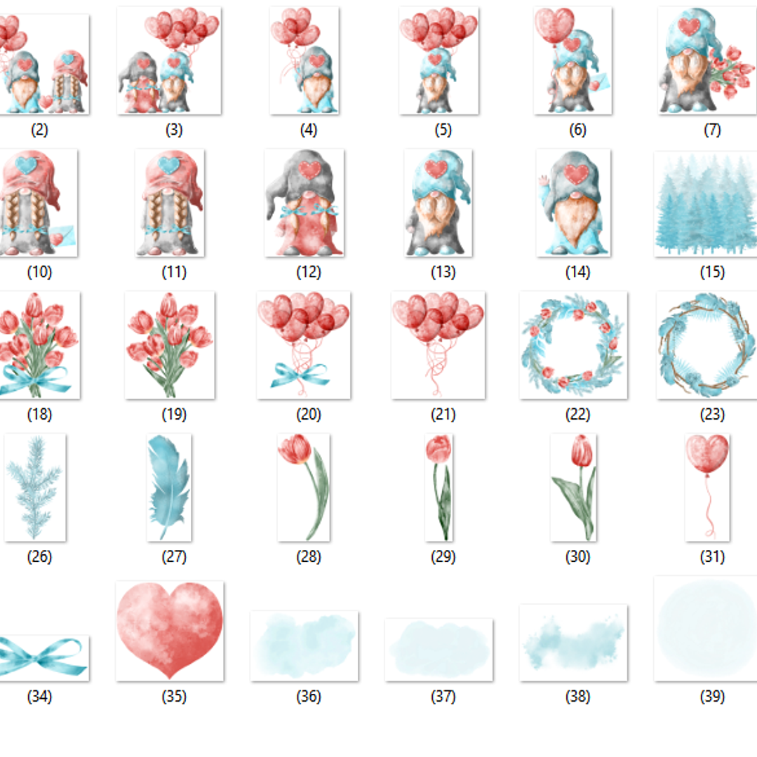 KIt Digital Gnomos do Amor  2