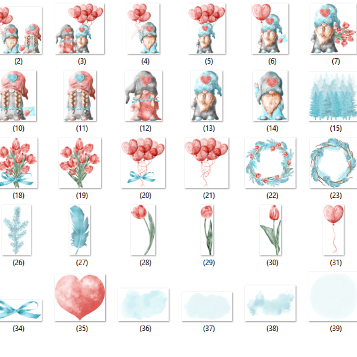 KIt Digital Gnomos do Amor  2