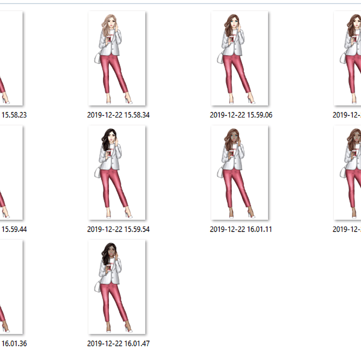 Kit Digital Bonecas Adultas  2