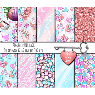 Kit Digital Chave para Meu Coração 