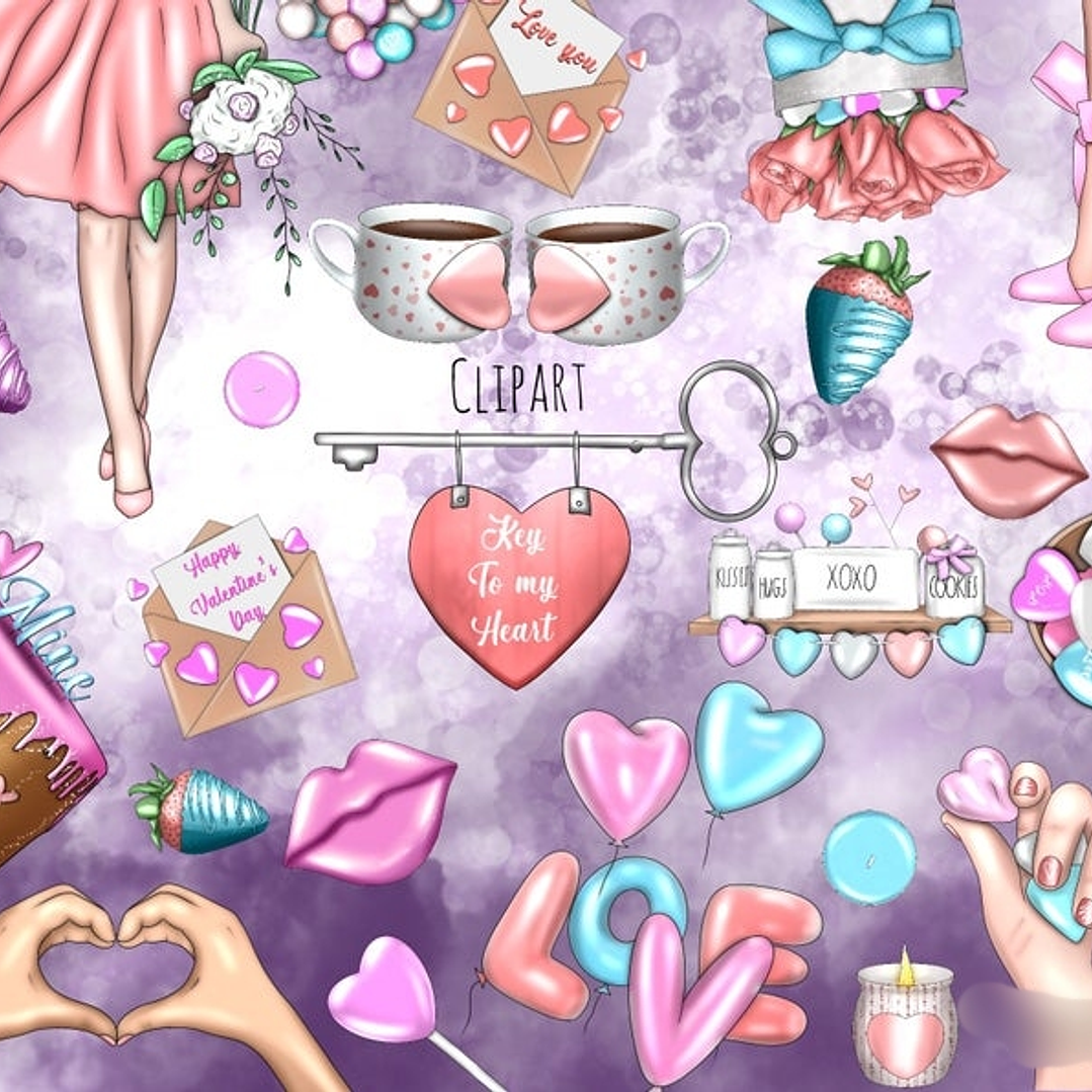 Kit Digital Chave para Meu Coração  1