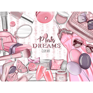 Kit Digital Sonhos Rosas 