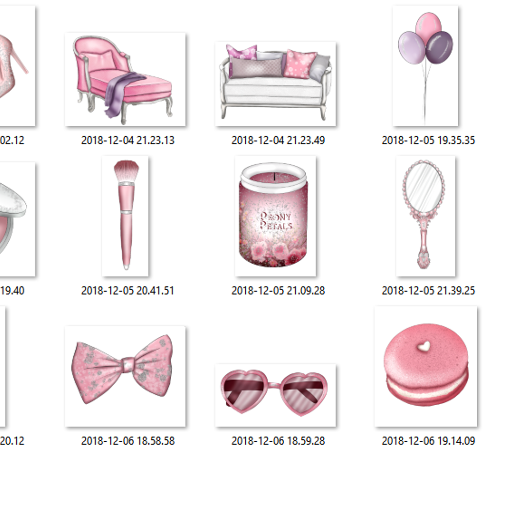 Kit Digital Sonhos Rosas  2