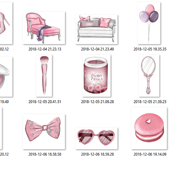 Kit Digital Sonhos Rosas  2