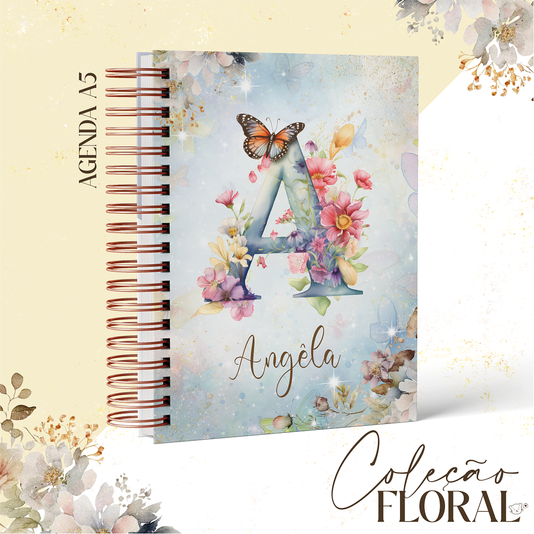 Arquivo Encadernação Alfabeto Floral - CHELLY 3