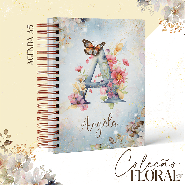 Arquivo Encadernação Alfabeto Floral - CHELLY 3