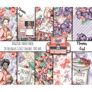 Kit Digital Papéis Planner 