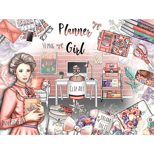 Kit Digital Planner Garotas 