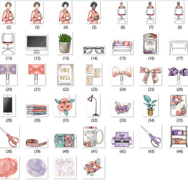 Kit Digital Planner Garotas  2