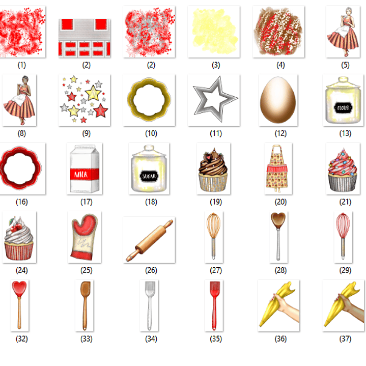 Kit Digital Mulher Confeiteira  2