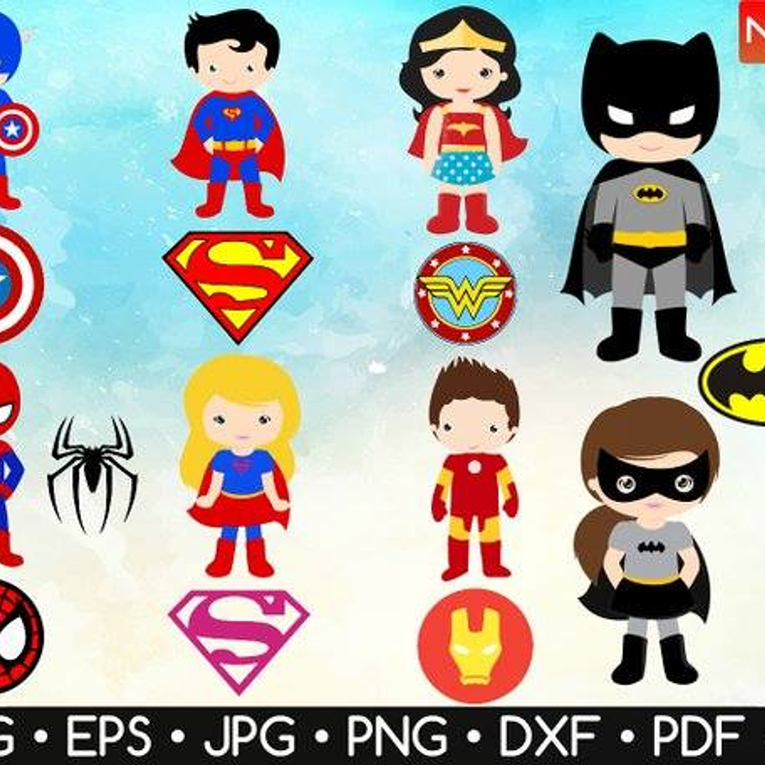 Kit Digital Super-Heróis  1