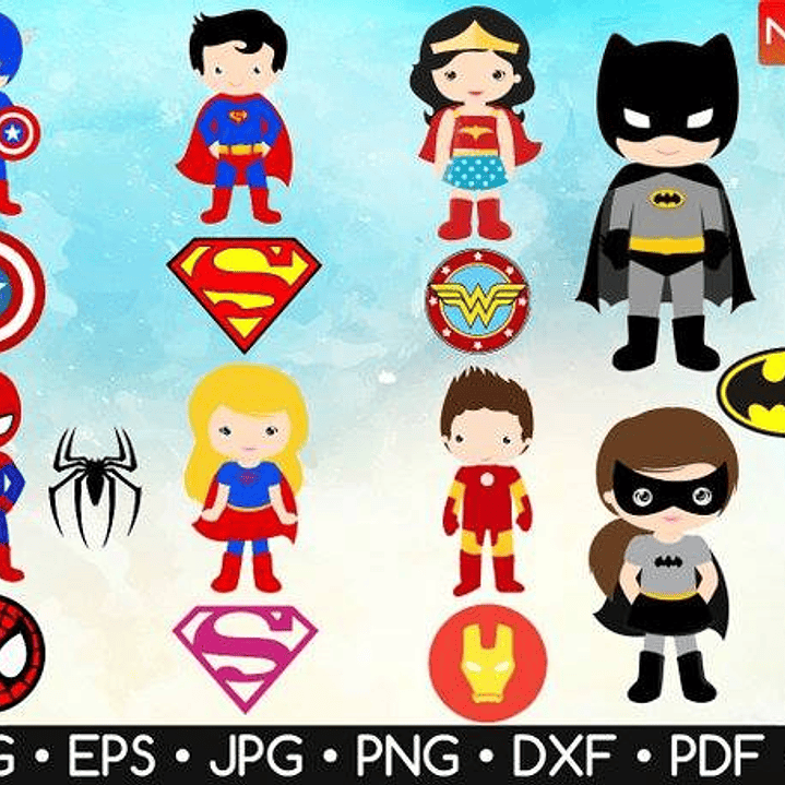 Kit Digital Super-Heróis  1