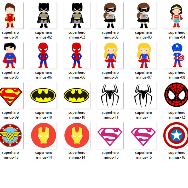 Kit Digital Super-Heróis  2