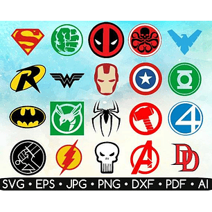 Kit Digital Super Heróis 02