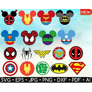 Kit Digital Super-Herói Mickey 