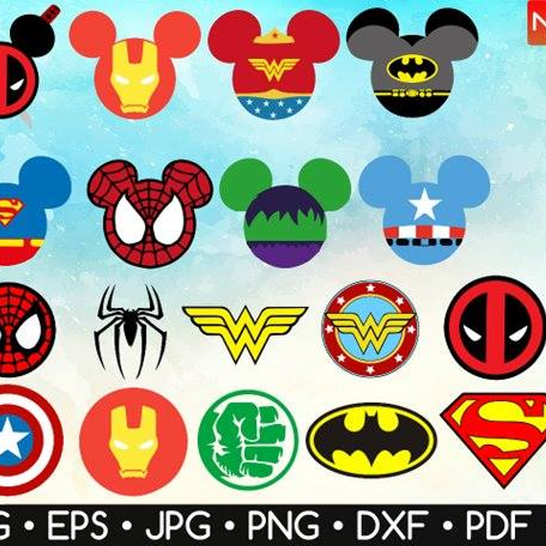 Kit Digital Super-Herói Mickey  1