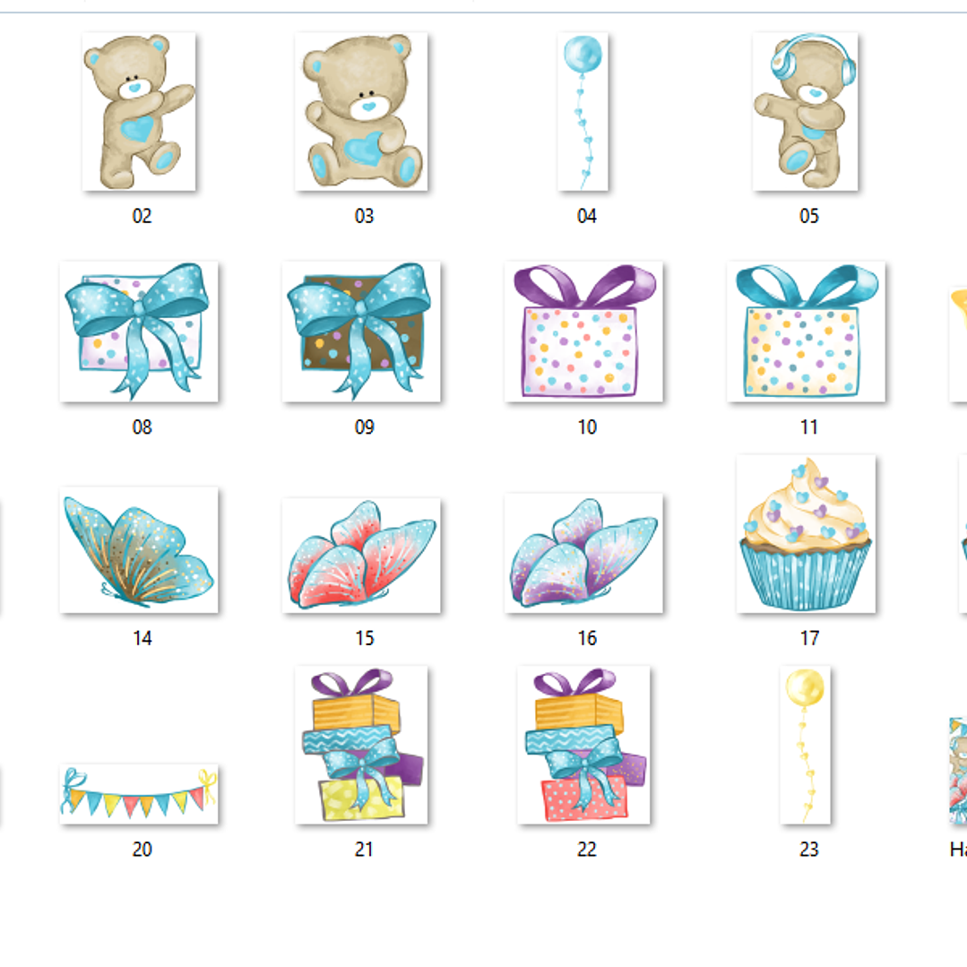 Kit Digital Happy Birthday Ursinhos  2