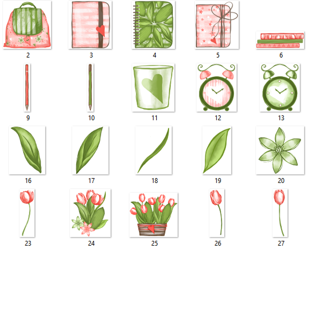 Kit Digital Eu Amo Tulipa  2