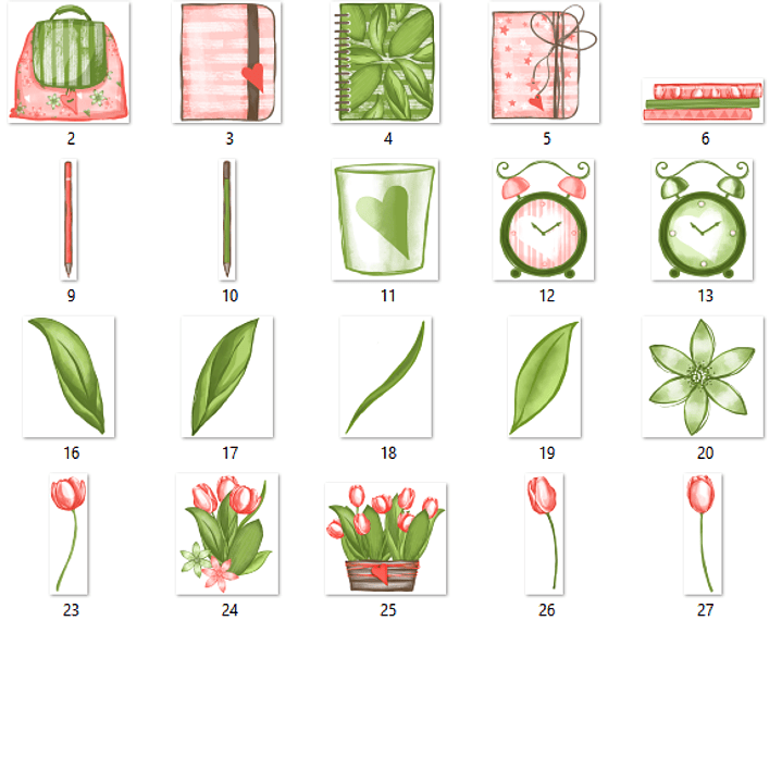 Kit Digital Eu Amo Tulipa  2